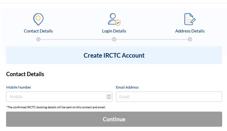 irctc account